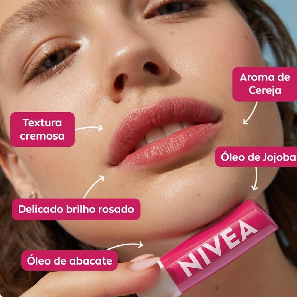 Hidratante Labial Nivea Cereja Shine 4,8g - 8