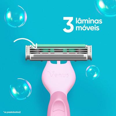 Aparelho De Depilar Gillette Venus Suave Sensitive 2 Unidades