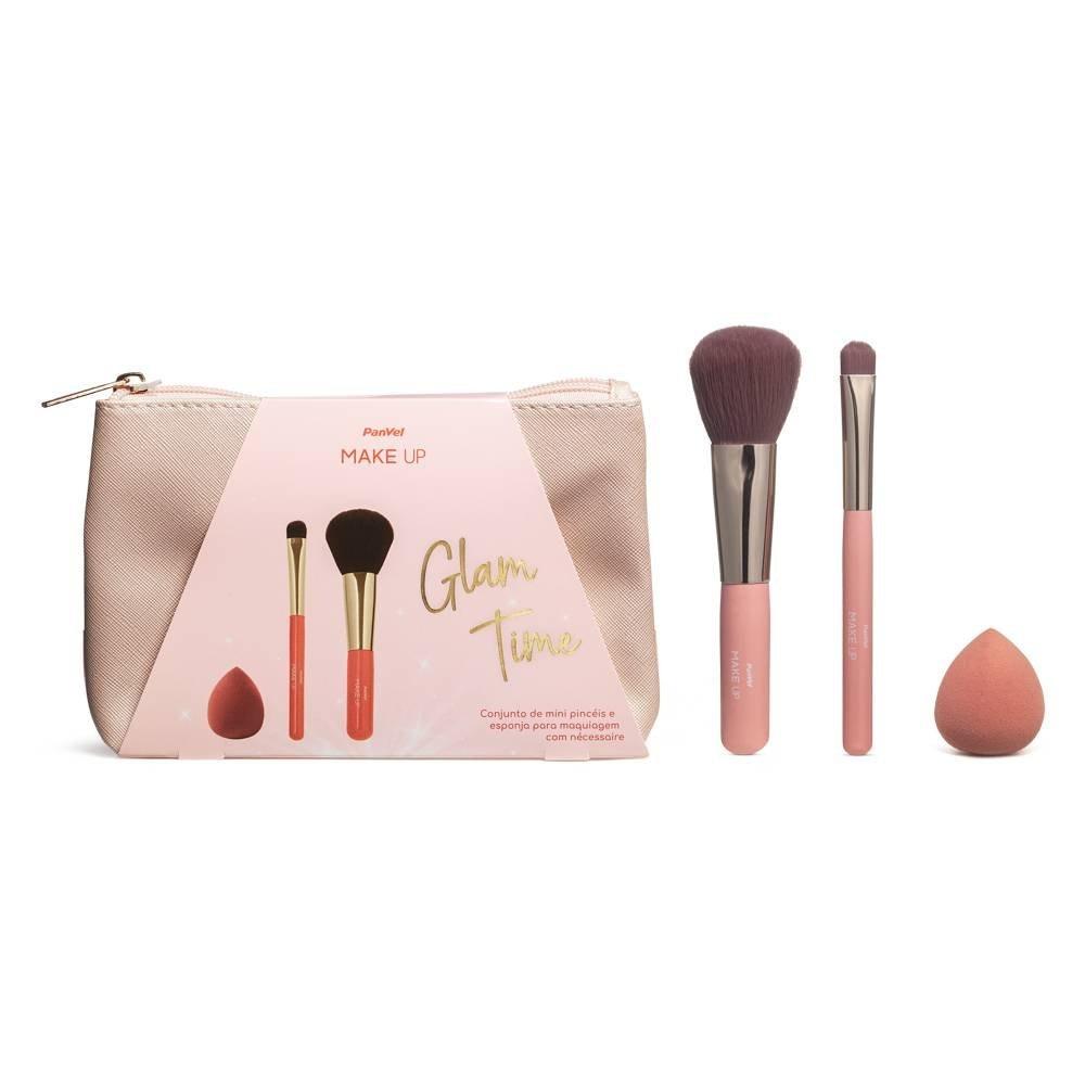 Conjunto De Mini Pincéis, Esponja De Maquiagem E Nécessaire Panvel Make Up - 1