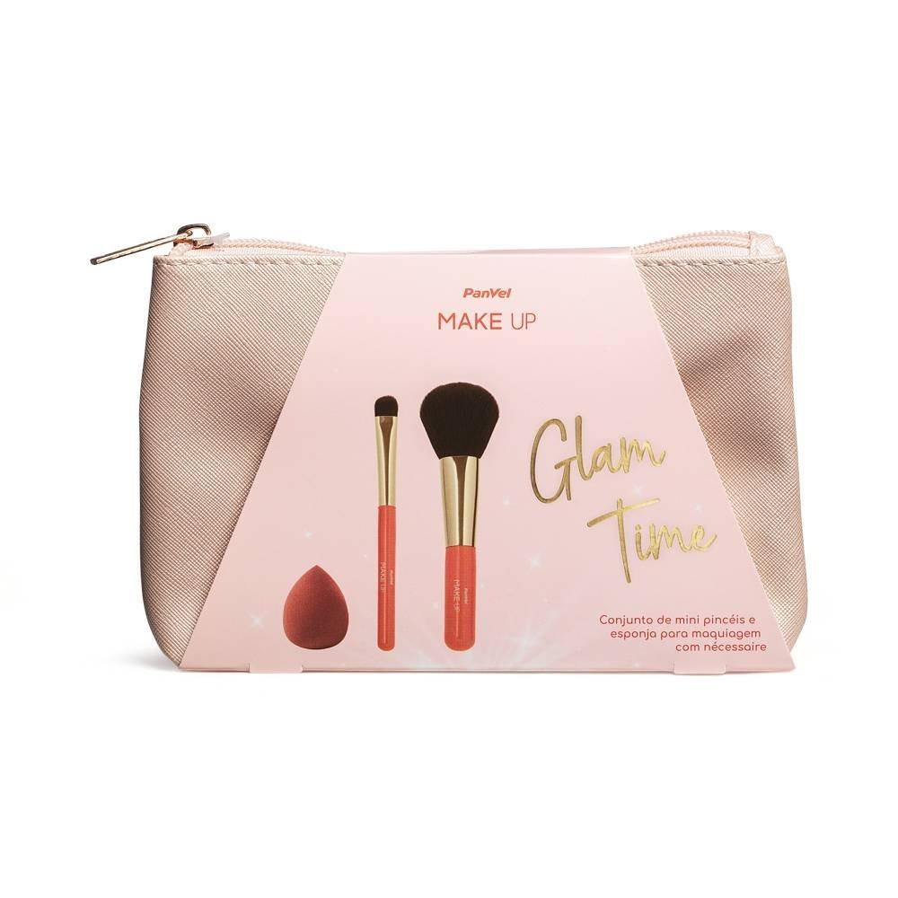 Conjunto De Mini Pincéis, Esponja De Maquiagem E Nécessaire Panvel Make Up - 2