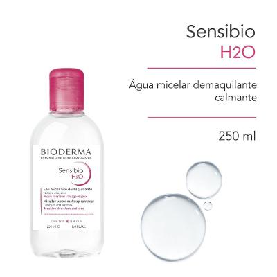 Água Micelar Bioderma Sensibio H2o Dermatológica Calmante Para Peles Normais A Sensíveis 250ml