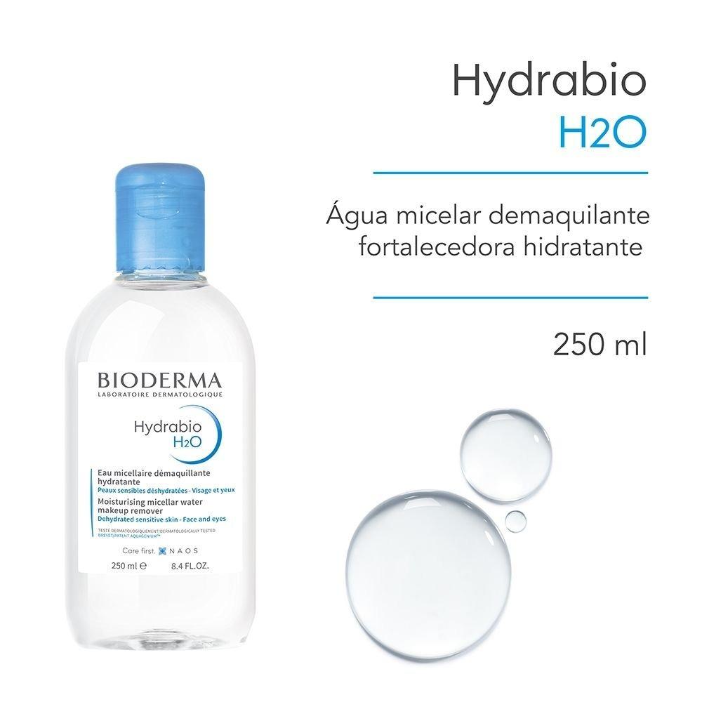 Água Micelar Hydrabio Bioderma H2o Dermatológica Fortalecedora Hidratante 250ml - 2