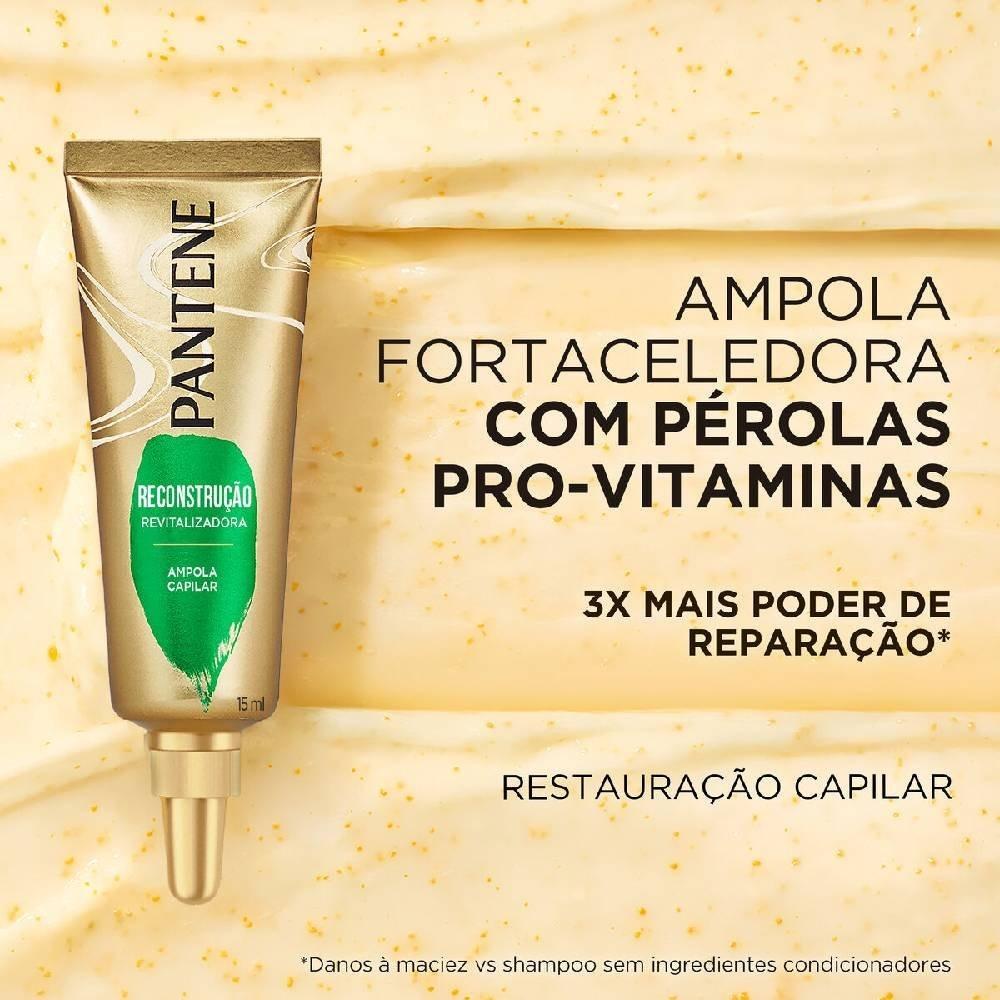 Ampola De Tratamento Capilar Pantene Reconstrução Revitalizadora Caixa 3 Unidades 15ml Cada - 3