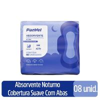 Absorvente Panvel Essencial Noturno Cobertura Suave Com Abas 8 Unidades - 1