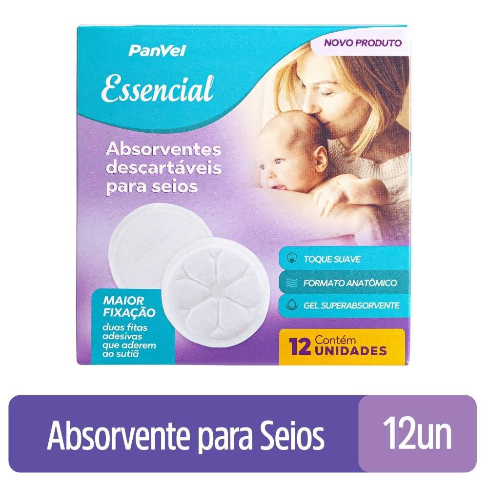 Absorvente Para Seios Panvel Essencial Com 12 Unidades - 1