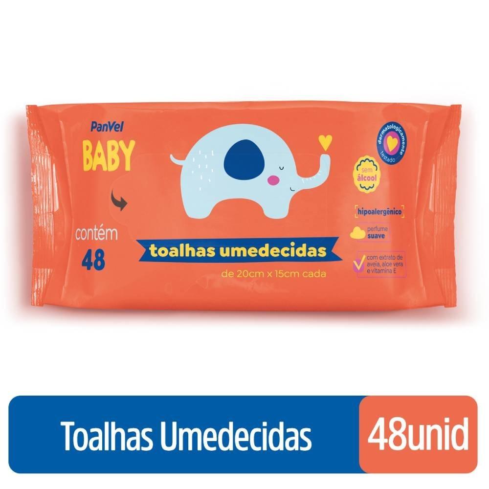 Lenços Umedecidos Panvel Baby 48 Unidades - 1