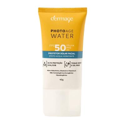 Protetor Solar Facial Dermage Photoage Water Fps50 40g