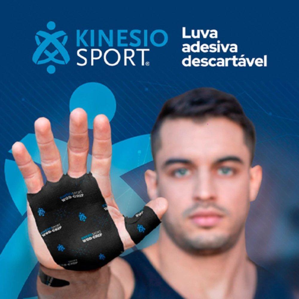 Luva Adesiva Descartável Wod Grip Kinesiosport 4 Tiras 7,5cmx25cm Tamanho M - 2
