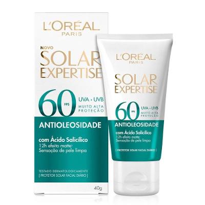 Protetor Solar Facial Loréal Paris Solar Expertise Antioleosidade Fps60 40g