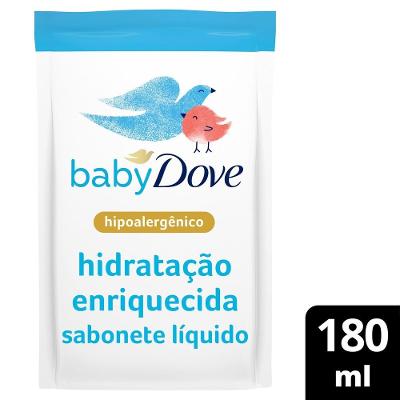 Sabonete Líquido Baby Dove Hidratação Enriquecida Refil 180 Ml