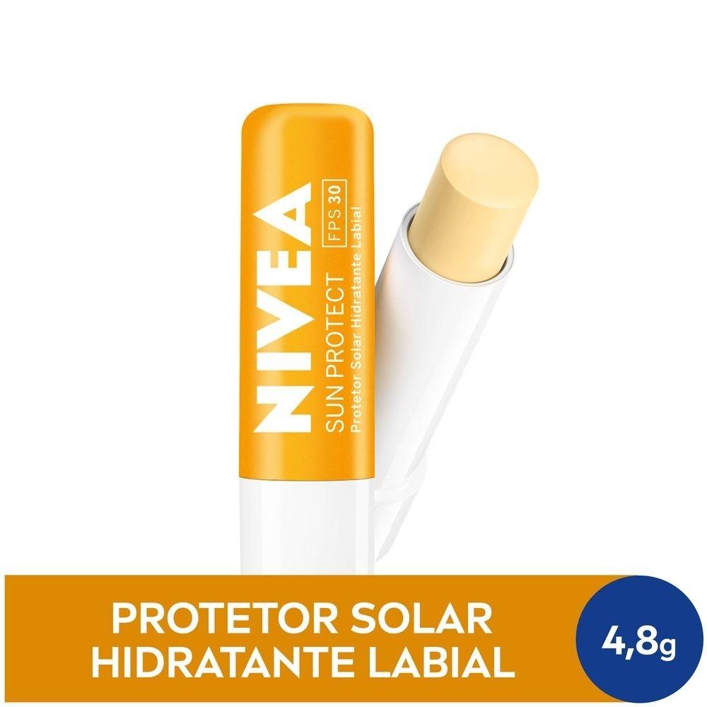 Protetor Solar Hidratante Labial Nivea Sun Protect Alta Proteção Fps 30 4,8g - 1