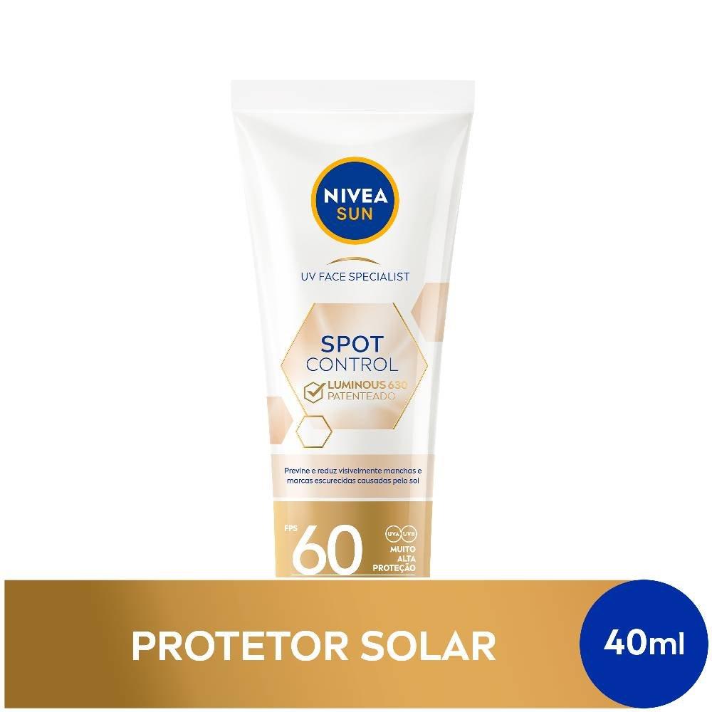 Protetor Solar Facial Nivea Sun Spot Control Luminous Fps60 40ml - 1