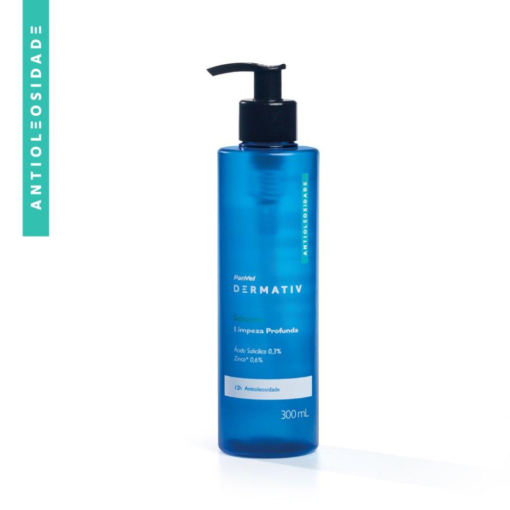 Gel De Limpeza Facial Panvel Dermativ Ácido Salicílico 0,3% + Zinco 0,6% 300ml - 1