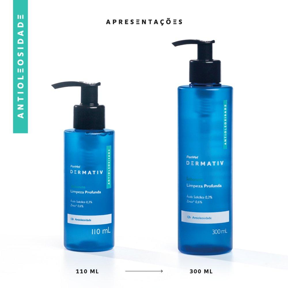 Gel De Limpeza Facial Panvel Dermativ Ácido Salicílico 0,3% + Zinco 0,6% 300ml - 3