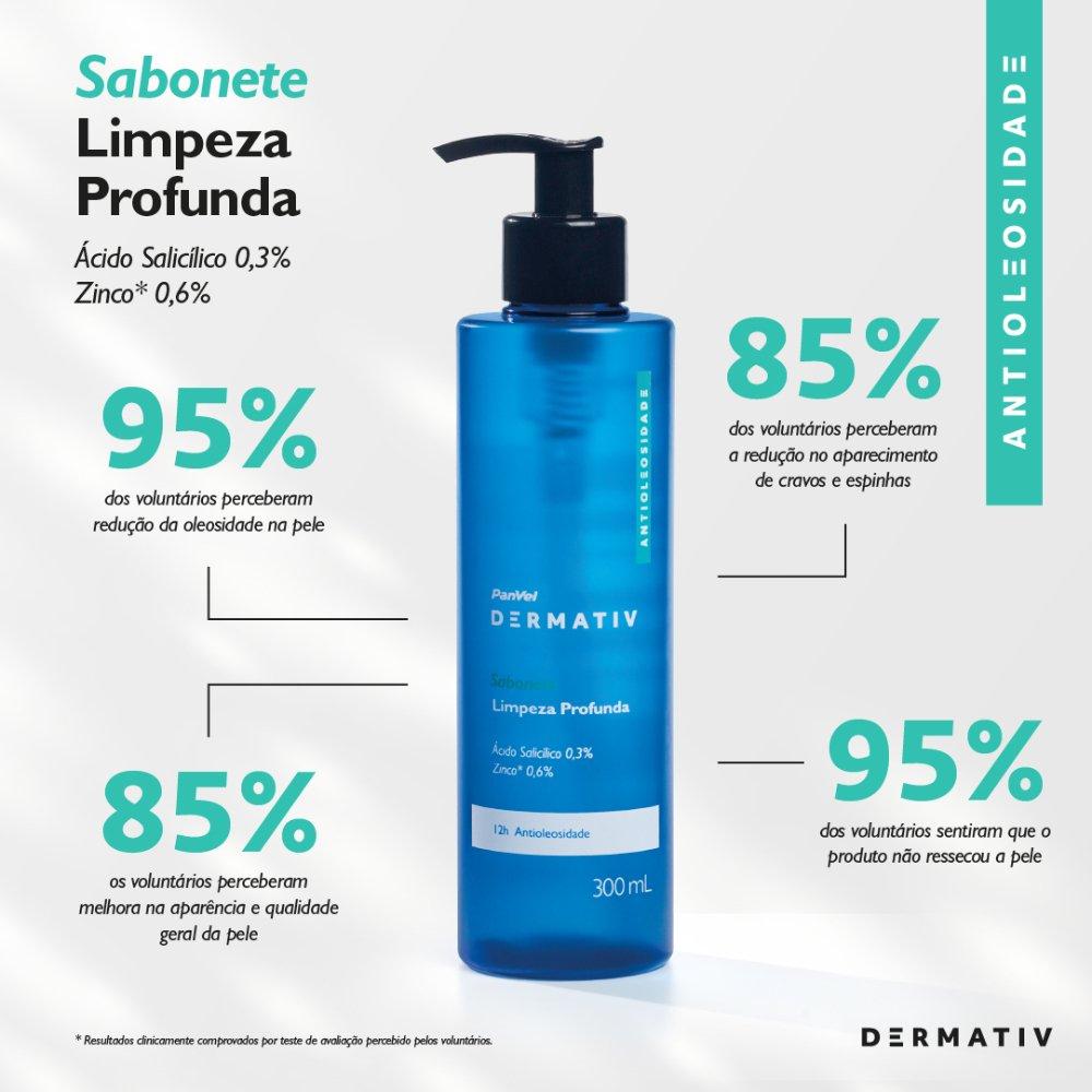 Gel De Limpeza Facial Panvel Dermativ Ácido Salicílico 0,3% + Zinco 0,6% 300ml - 5