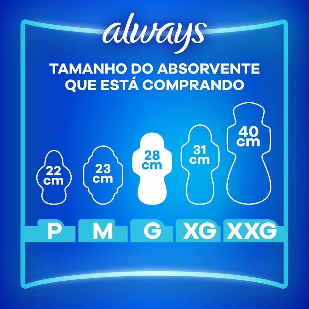 Absorvente Always Noturno Tamanho G Suave Com Abas Pacote 8 Unidades - 2