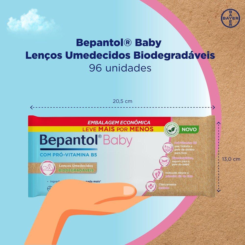 Lenços Umedecidos Bepantol Baby Biodegradável Com Pró-vitamina B5 Hipoalergênico 96 Unidades - 5