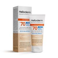 Protetor Solar Facial Helioderm Fps70 Cor 2.0 50g - 1