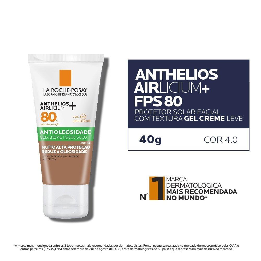 Protetor Solar Facial La Roche-posay Anthelios Airlicium+ Cor 4.0 Fps80 40g - 2