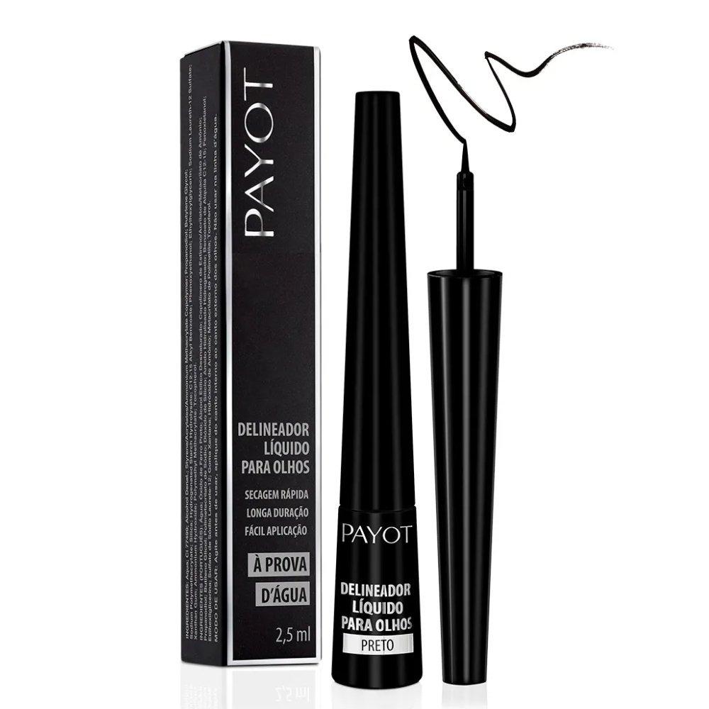Delineador Líquido Payot À Prova D Água Preto 2,5ml - 2