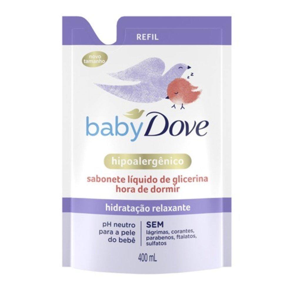 Sabonete Líquido De Glicerina Hidratação Relaxante Baby Dove Hora De Dormir Refil 400ml - 1