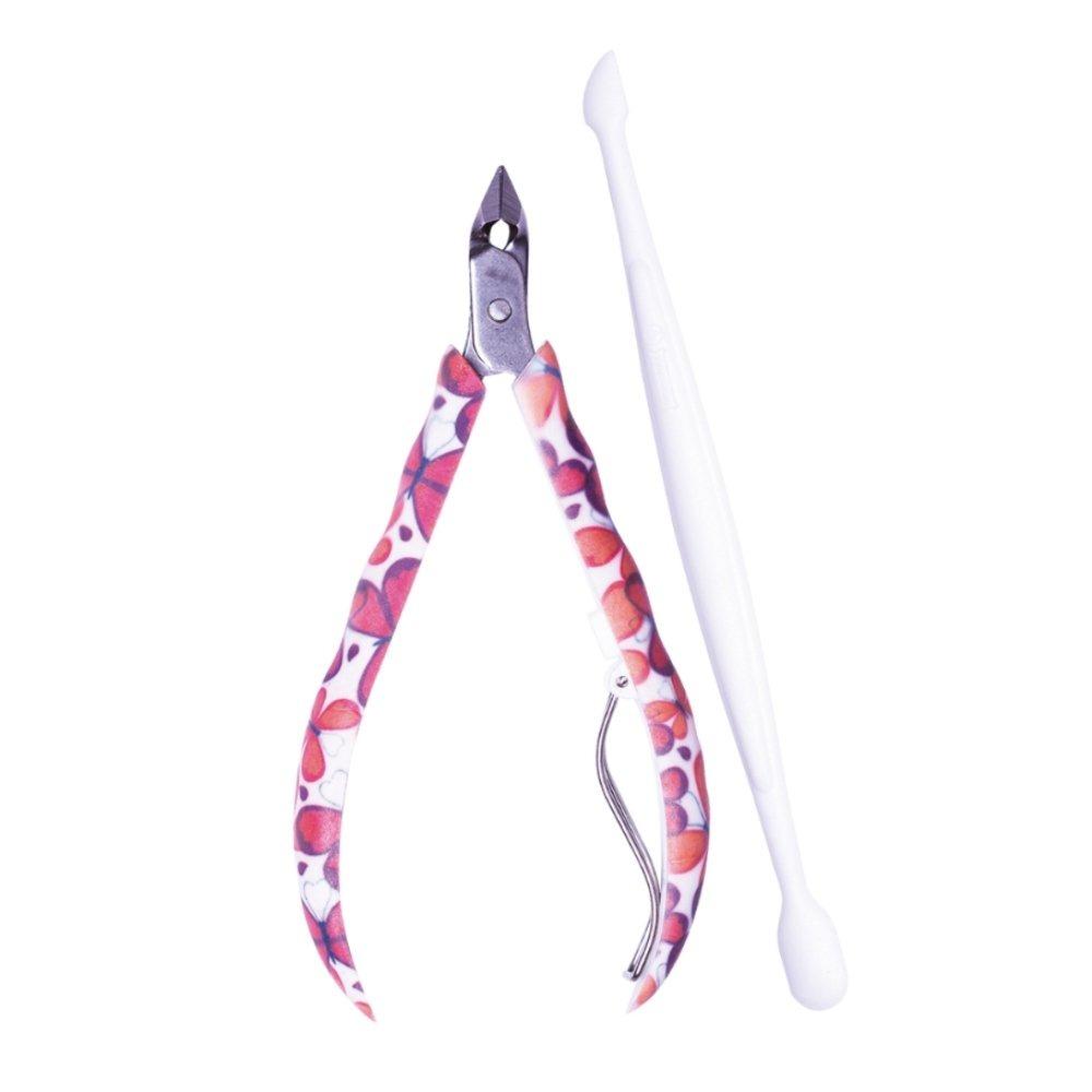 Kit Mundial Borboleta Alicate De Cutícula + Espátula Dupla - 2