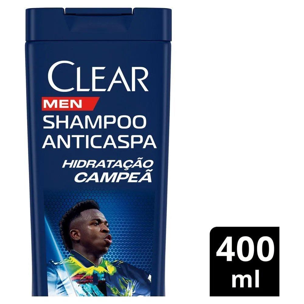 Shampoo Anticaspa Clear Hidratação Campeã By Vini Jr 400ml - 5