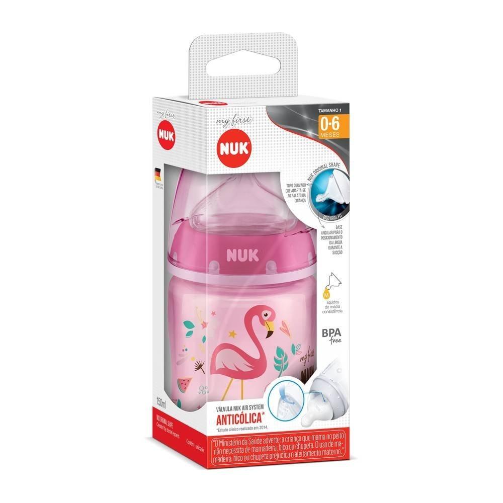 Mamadeira Nuk My First Rosa 150ml - 1