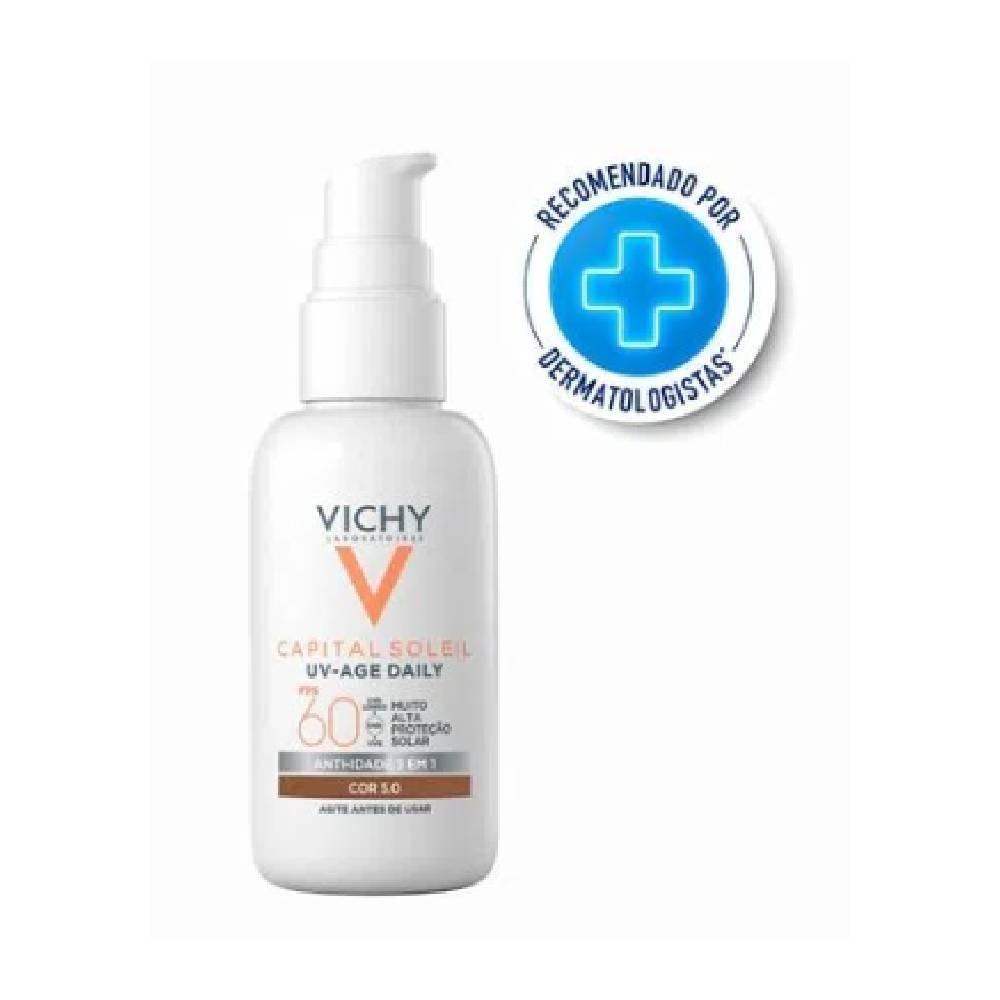 Protetor Solar Vichy Capital Soleil Uv Age Daily Cor 5.0 Fps60 40g - 1