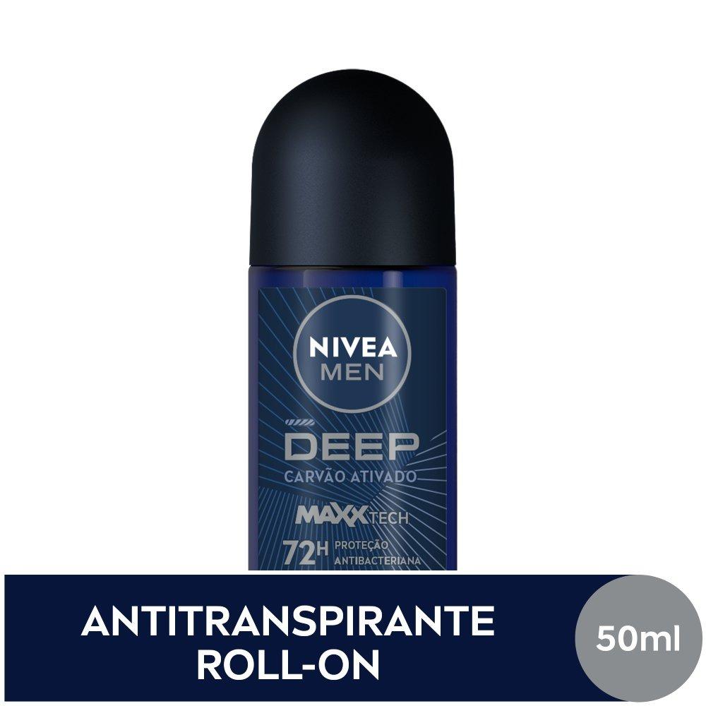 Desodorante Antitranspirante Roll-on Nivea Men Deep Maxxtech Carvão Ativado 50ml - 1