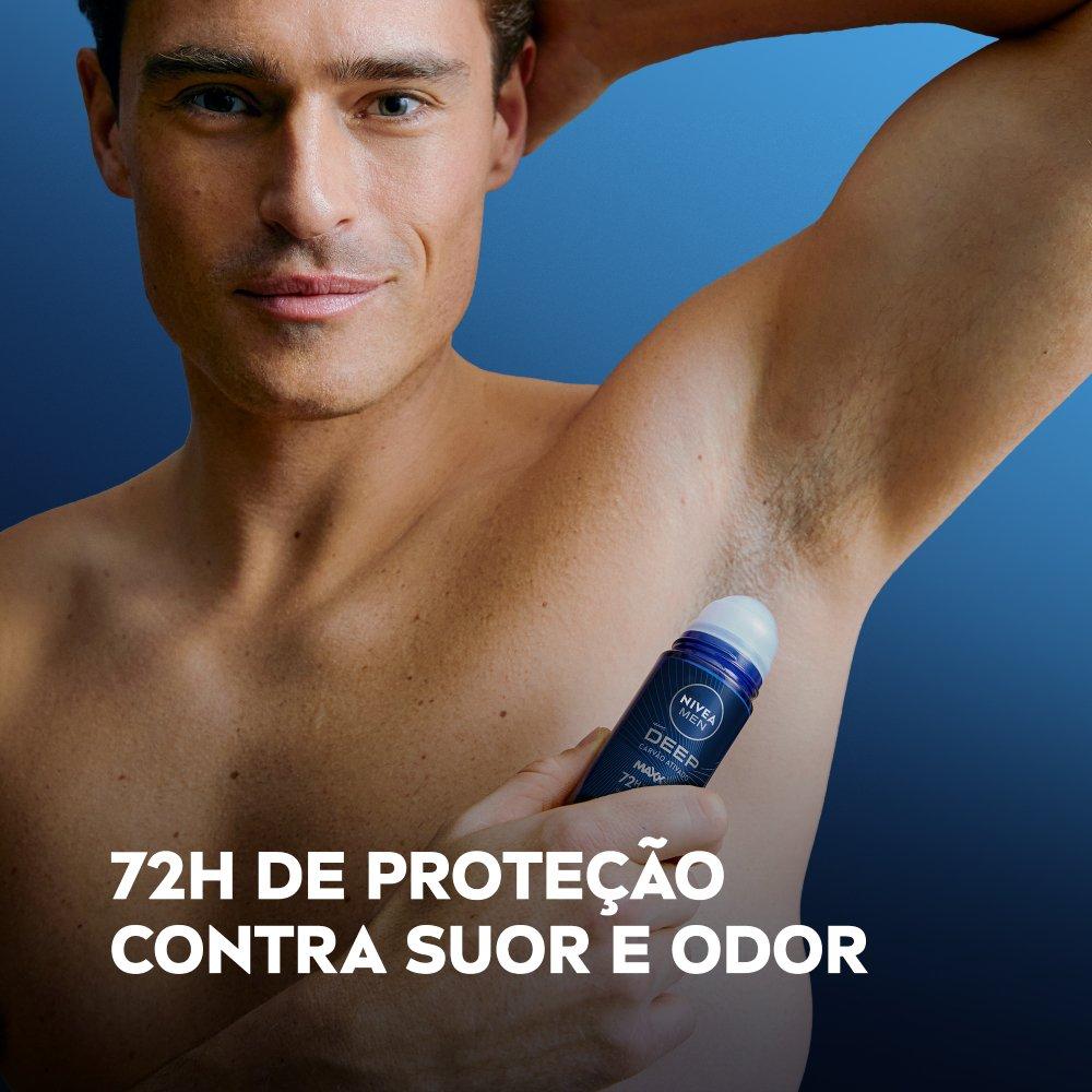 Desodorante Antitranspirante Roll-on Nivea Men Deep Maxxtech Carvão Ativado 50ml - 7
