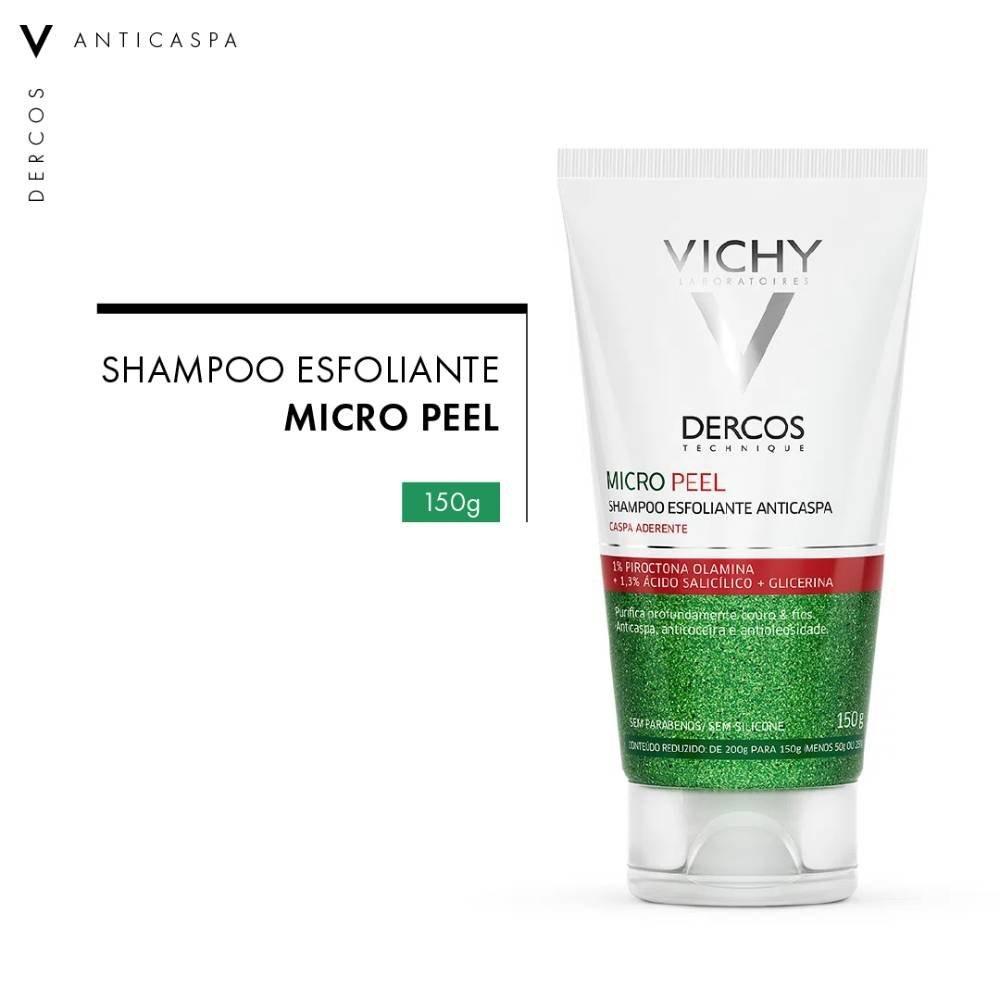 Shampoo Anticaspa Vichy Dercos Micro Peel Esfoliante Oleosidade 150ml - 2