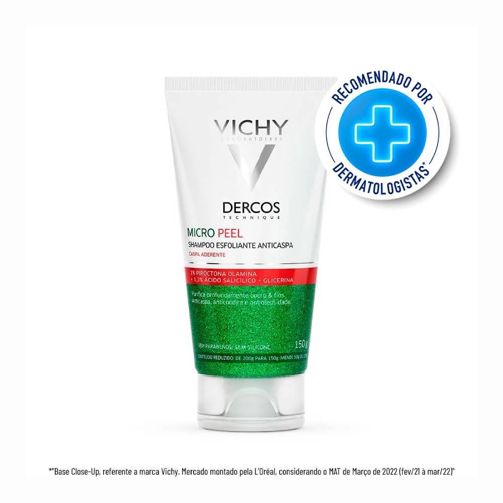Shampoo Anticaspa Vichy Dercos Micro Peel Esfoliante Oleosidade 150ml - 5