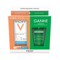 Kit Vichy Protetor Solar Facial Capital Soleil Hydra Matte Cor 4.0 Fps50 30g + Gel Normaderm 40g - 1