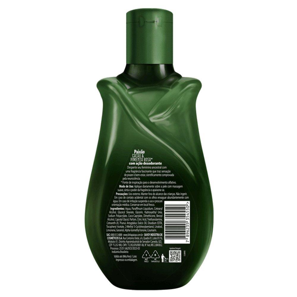 Loção Hidratante Corporal Paixão Cacau E Pimenta Rosa 200ml - 2