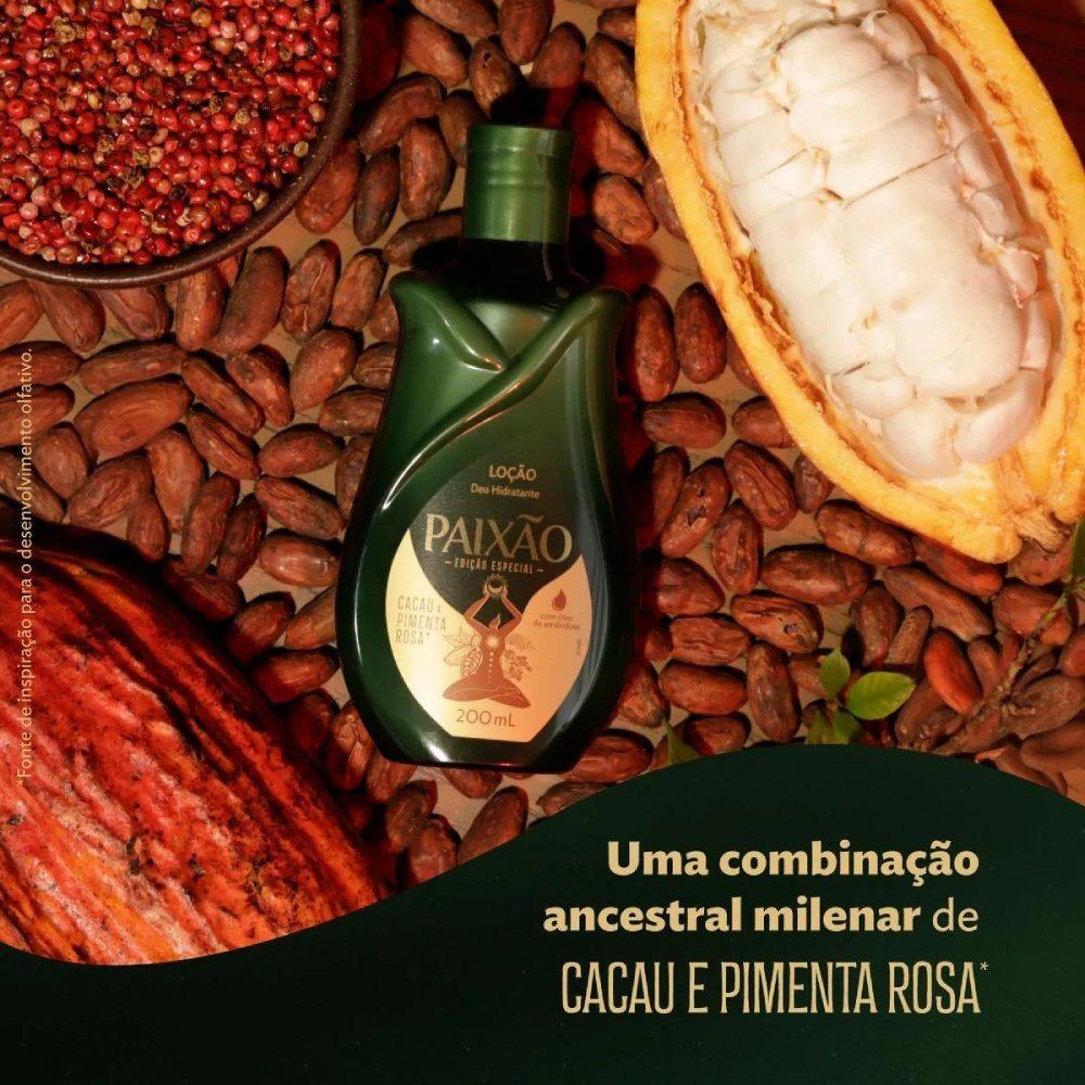 Loção Hidratante Corporal Paixão Cacau E Pimenta Rosa 200ml - 4