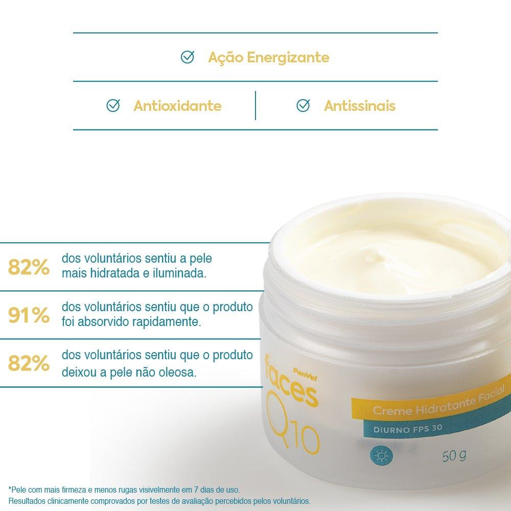 Creme Facial Diurno Fps30 Panvel Faces Q10 Todos Os Tipos De Pele 50g - 5