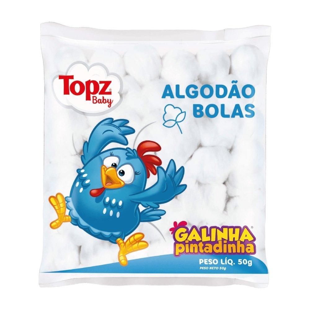 Algodão Bolas Galinha Pintadinha Topz 50g - 1