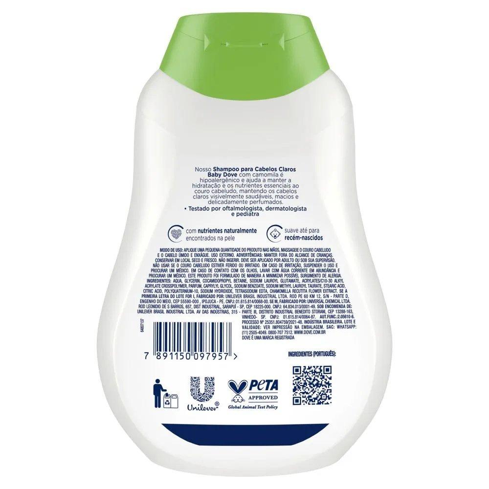 Shampoo Hidratação Glicerinada Camomila Dove Baby 400ml - 2