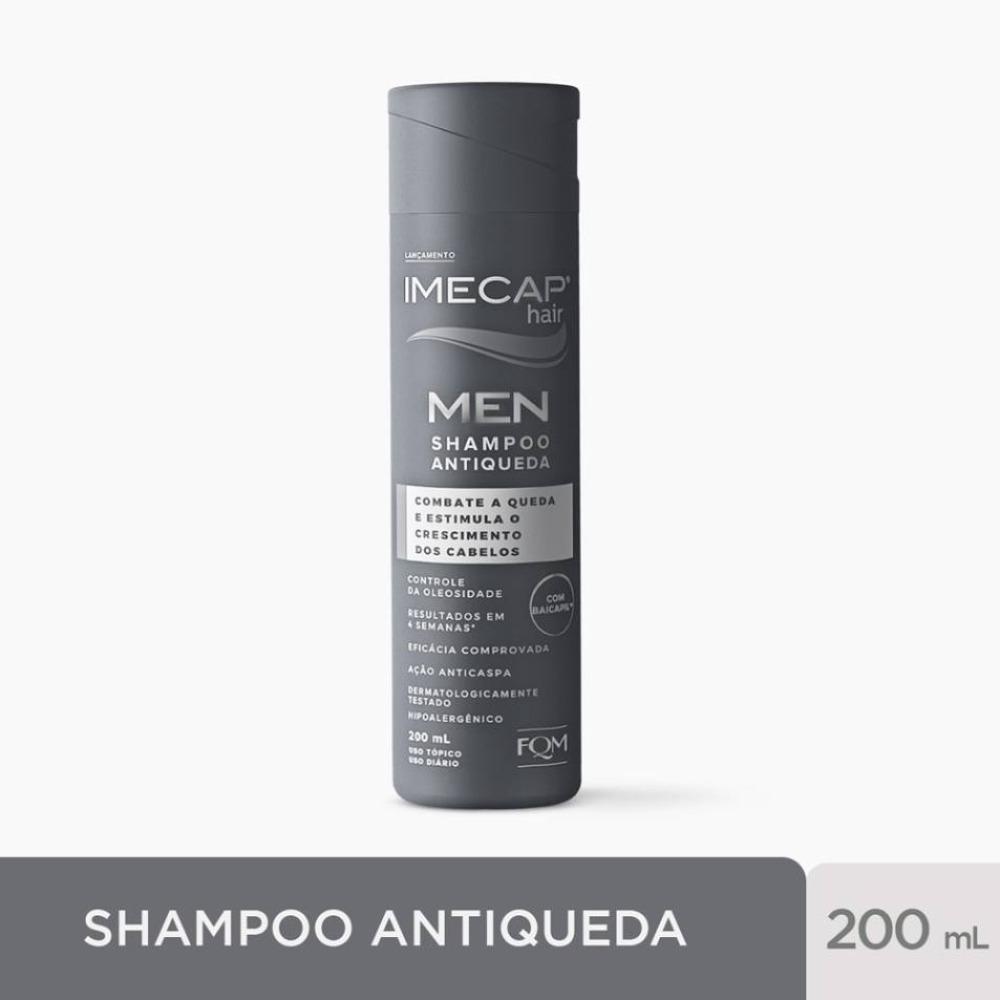 Shampoo Antiqueda Imecap Hair Men Estimula Crescimento Do Cabelo E Barba 200ml - 1