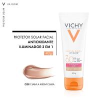 Protetor Solar Facial Vichy Capital Soleil Uv-glow Clara A Media Fps 60 40g - 2