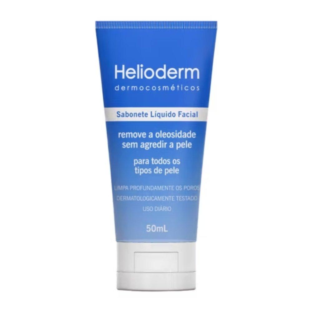 Kit Helioderm Protetor Solar Facial Fps50 50g + Sabonete Líquido 50ml - 2