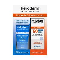 Kit Helioderm Protetor Solar Facial Fps50 50g + Sabonete Líquido 50ml - 1