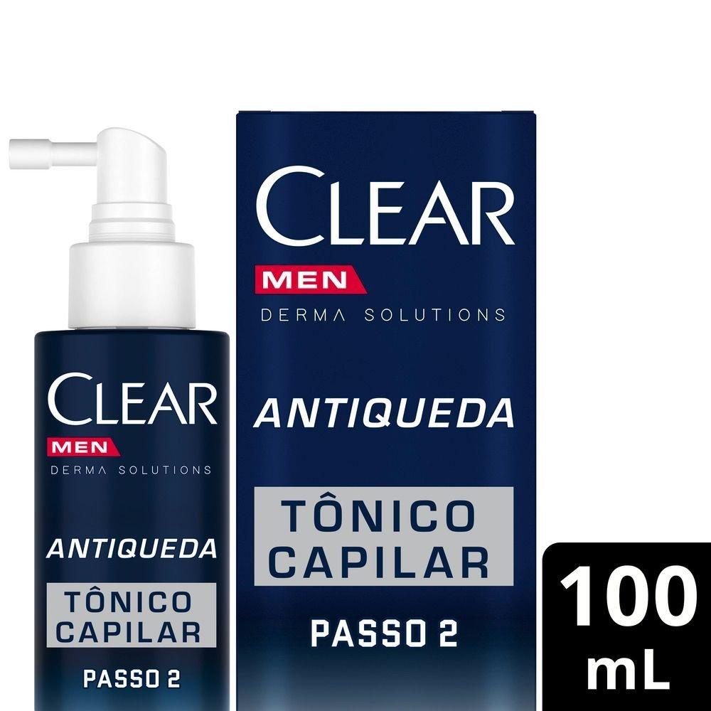 Tônico Capilar Clear Men Derma Solution Antiqueda Com 100ml - 1