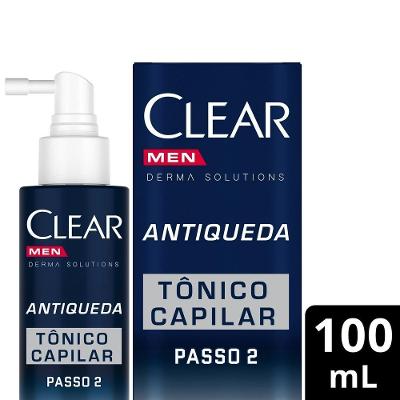 Tônico Capilar Clear Men Derma Solution Antiqueda Com 100ml