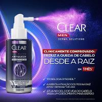 Tônico Capilar Clear Men Derma Solution Antiqueda Com 100ml - 3