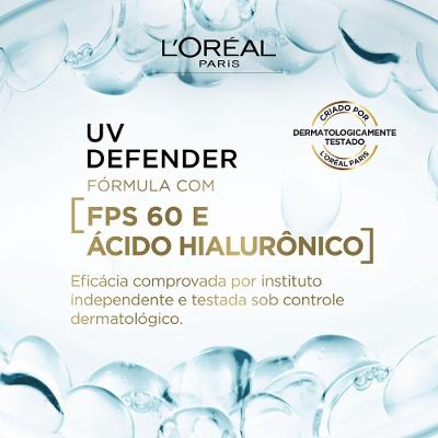Protetor Solar Facial L’oréal Uv Defender Antioleosidade Fps 60 40g