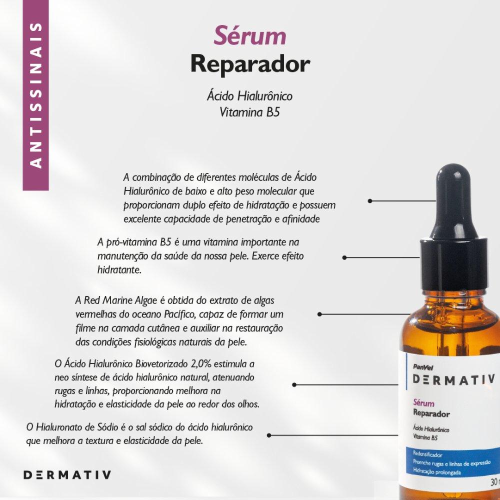 Sérum Hidratante Facial Ácido Hialurônico 2% + Vitamina B5 Panvel Dermativ 30ml - 4
