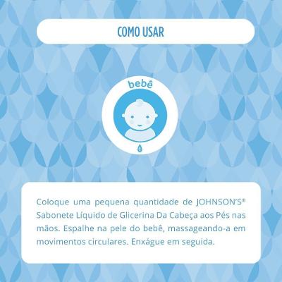 Sabonete Líquido De Glicerina Johnson’s Baby Cabeça Aos Pés 180ml - Refil