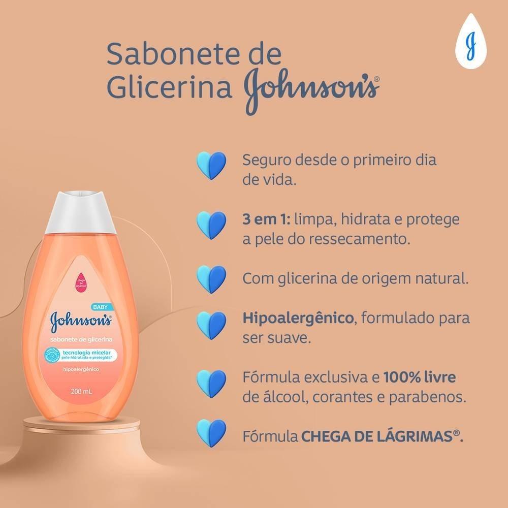 Sabonete Liquído Johnsons Baby Glicerinado 200ml - 4